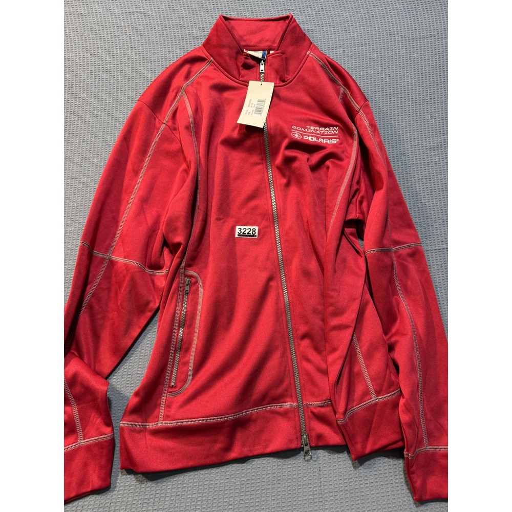 Polaris Terrain Domination Track Jacket Mens XL Red